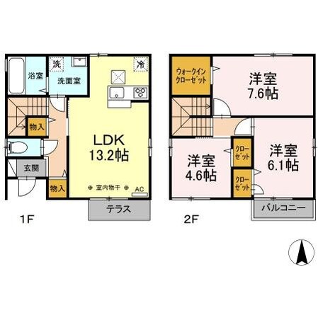 キャッスルI・II・III　Iの物件間取画像